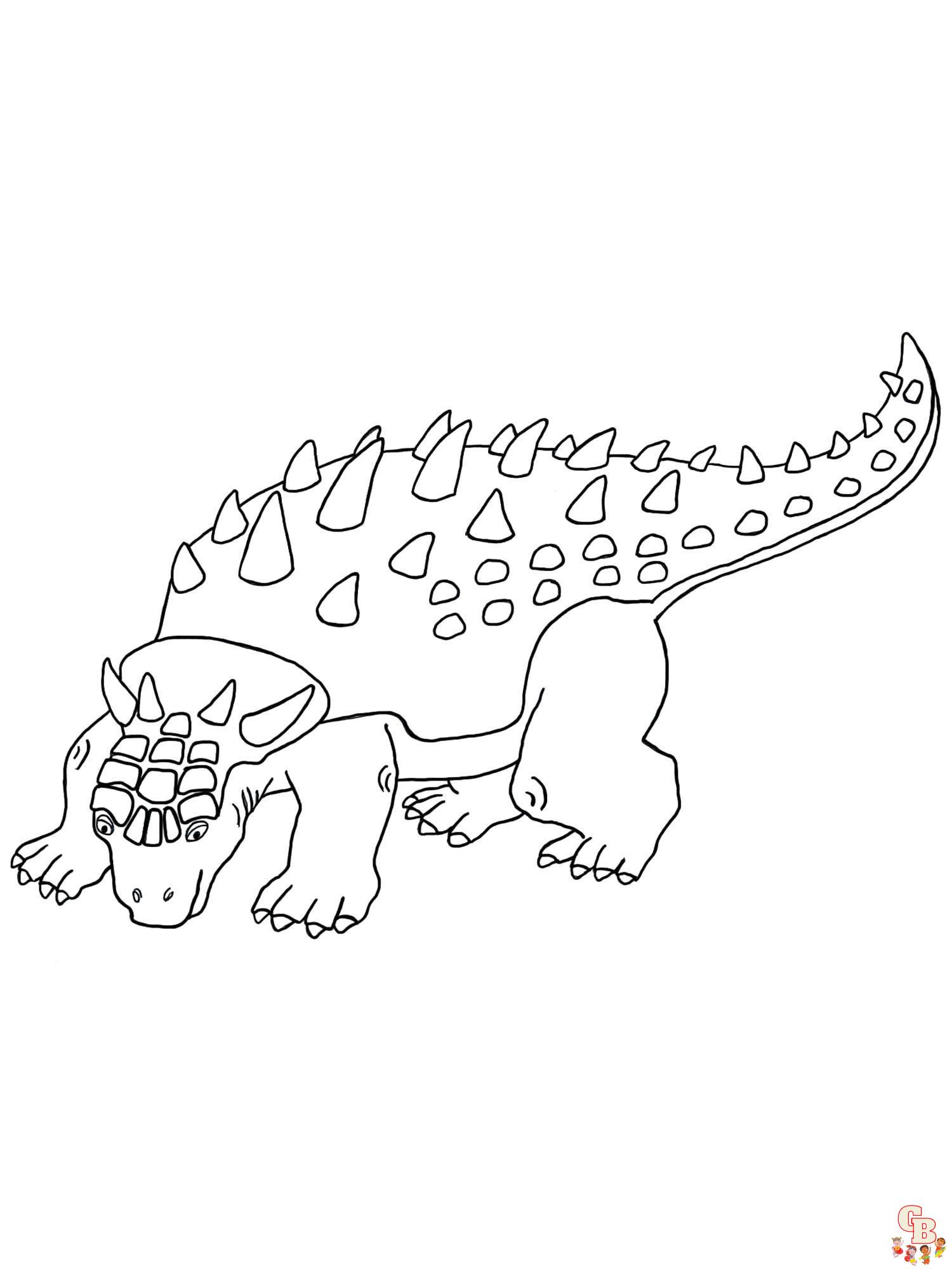 Malvorlagen Ankylosaurus 1