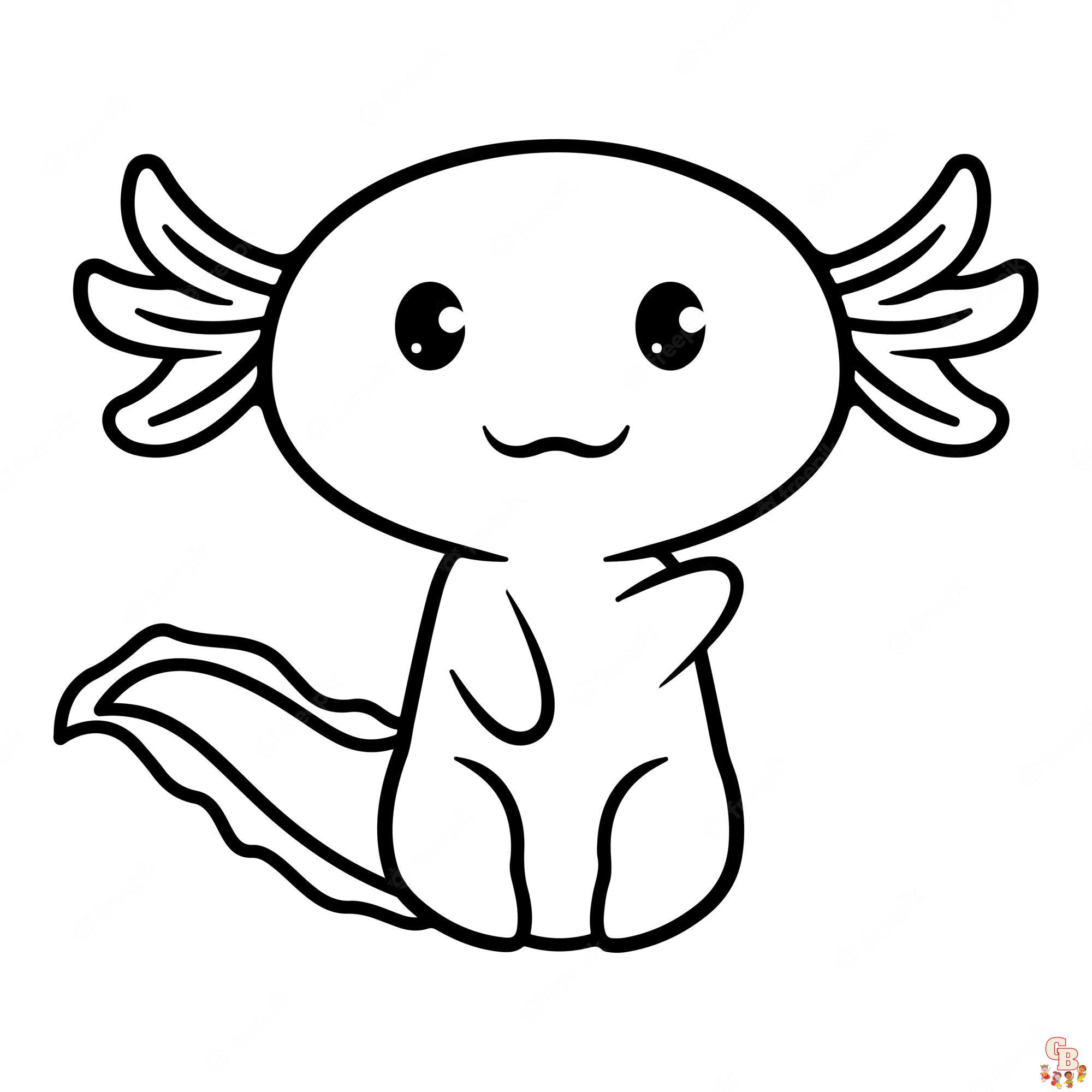 Malvorlagen Axolotl 1