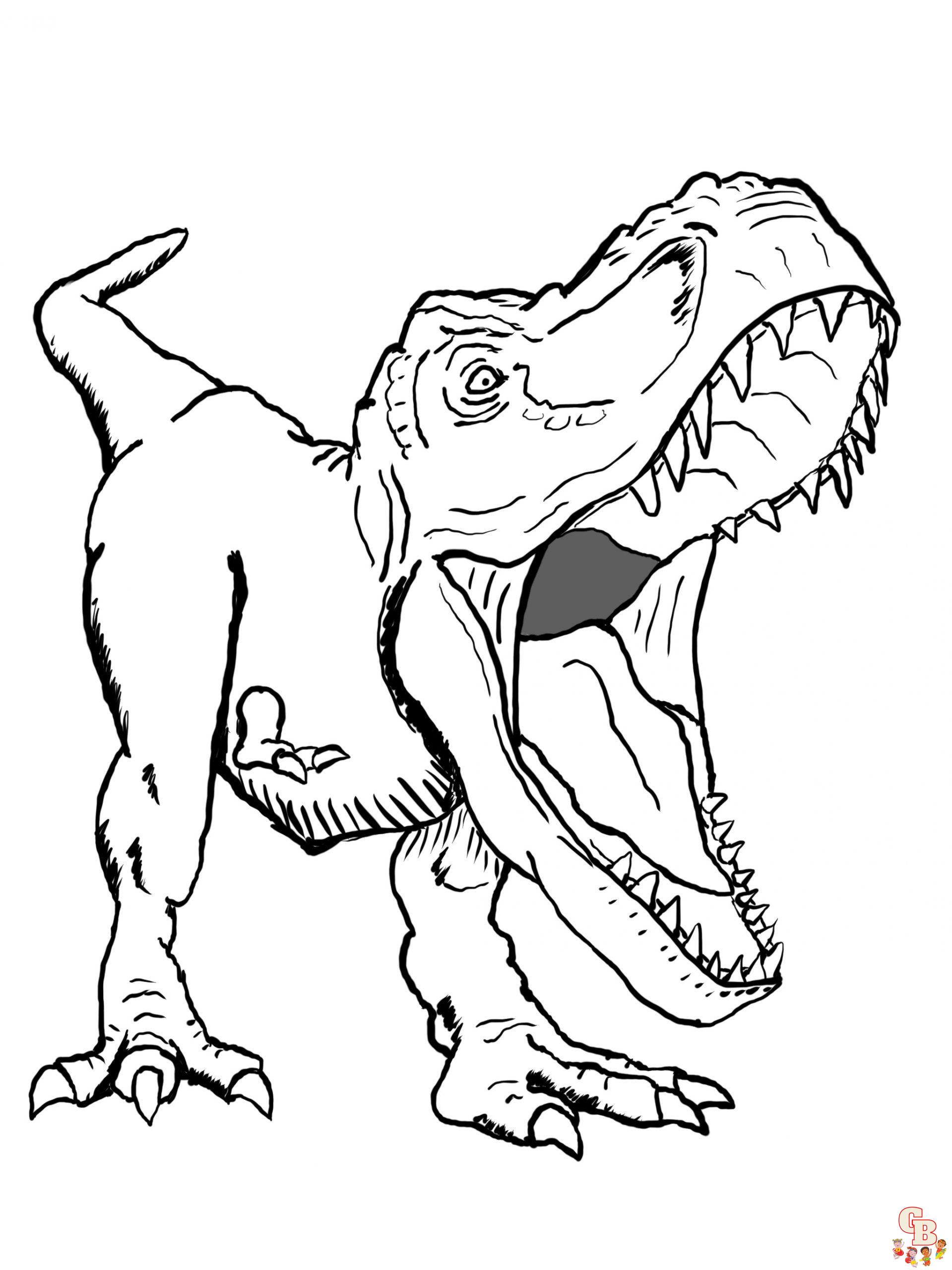 Malvorlagen Dinosaurier T Rex 2
