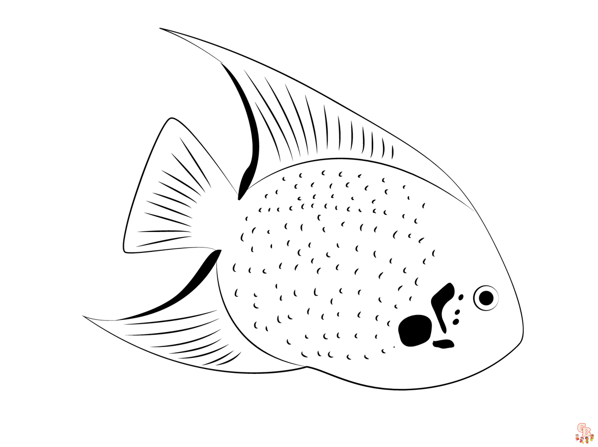 Malvorlagen Koenigin Kaiserfisch