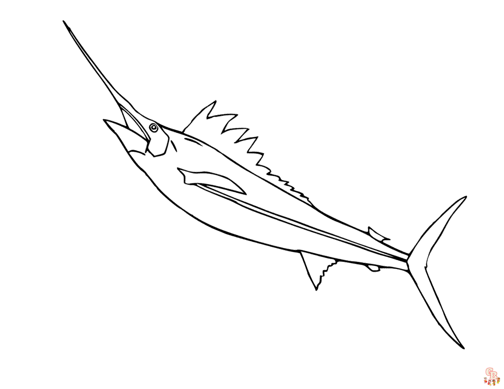 Malvorlagen Schwertfisch 1