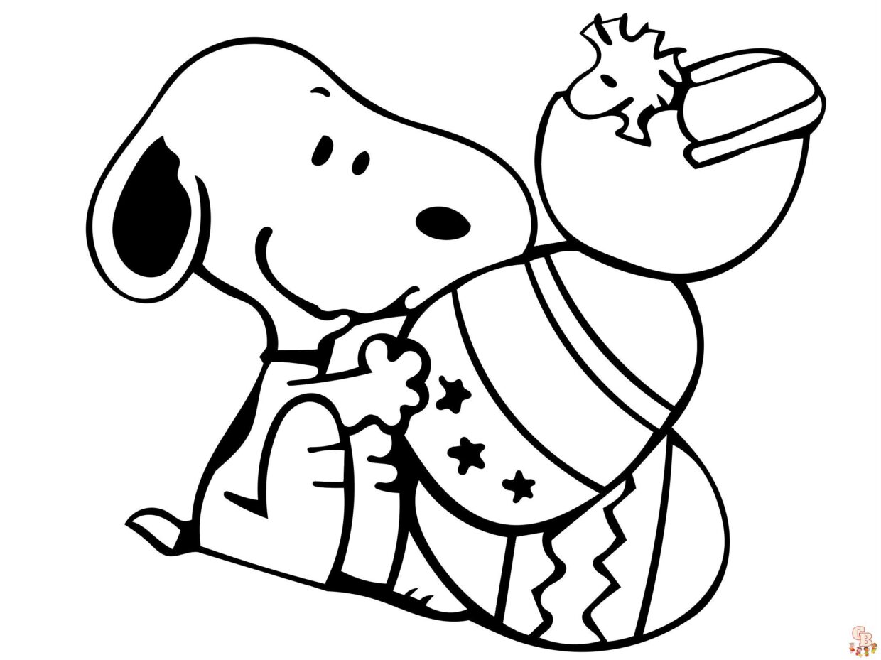 Malvorlagen Snoopy 1