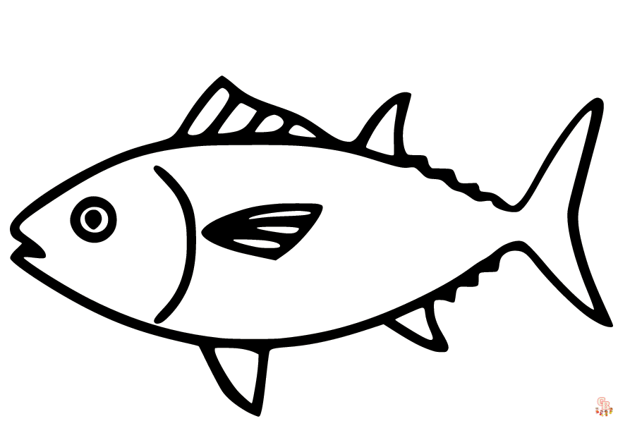 Malvorlagen Thunfisch 1