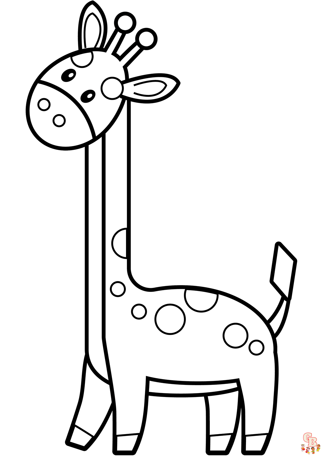 Malvorlagen suesse Giraffe