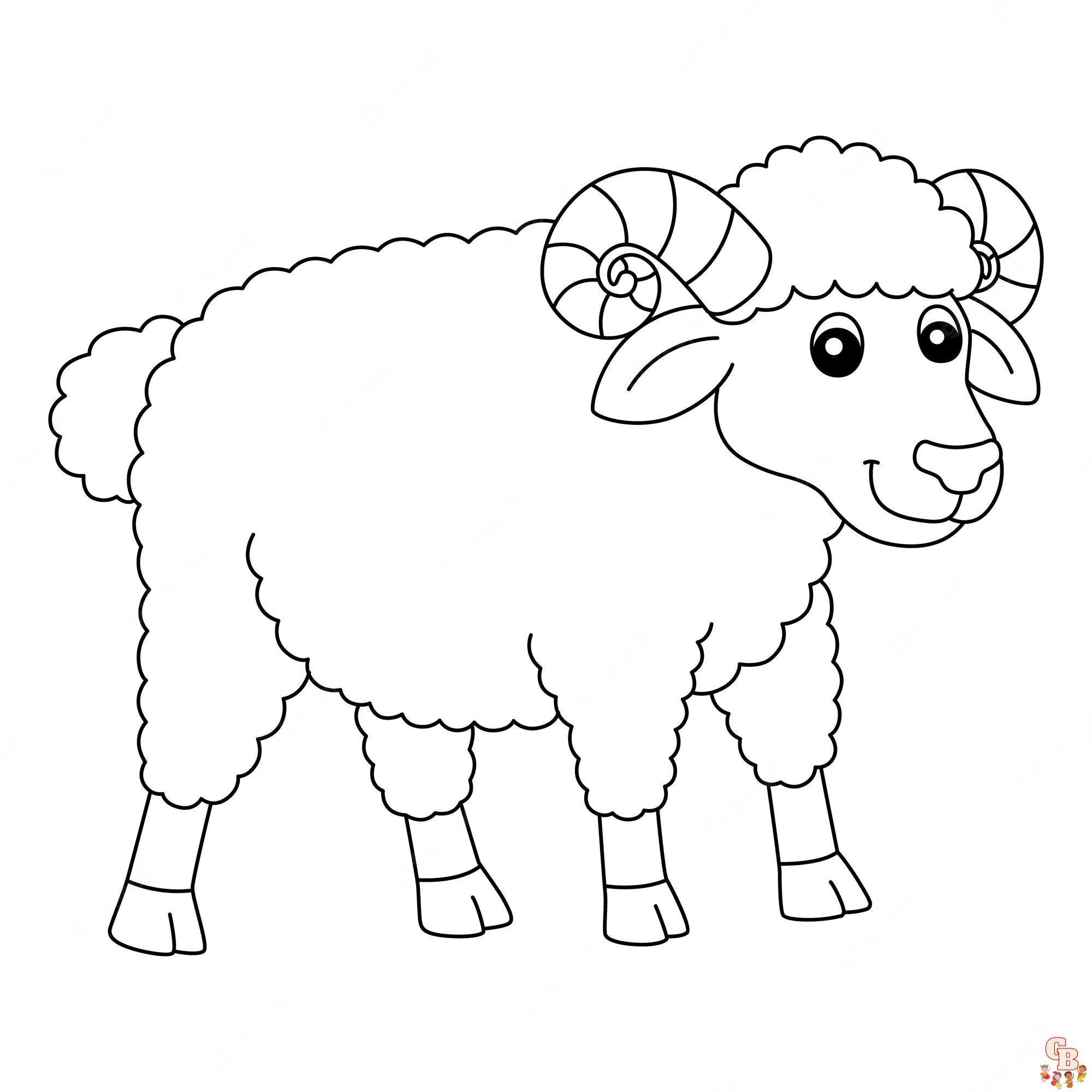 Schaf ausmalbilder zum ausdrucken