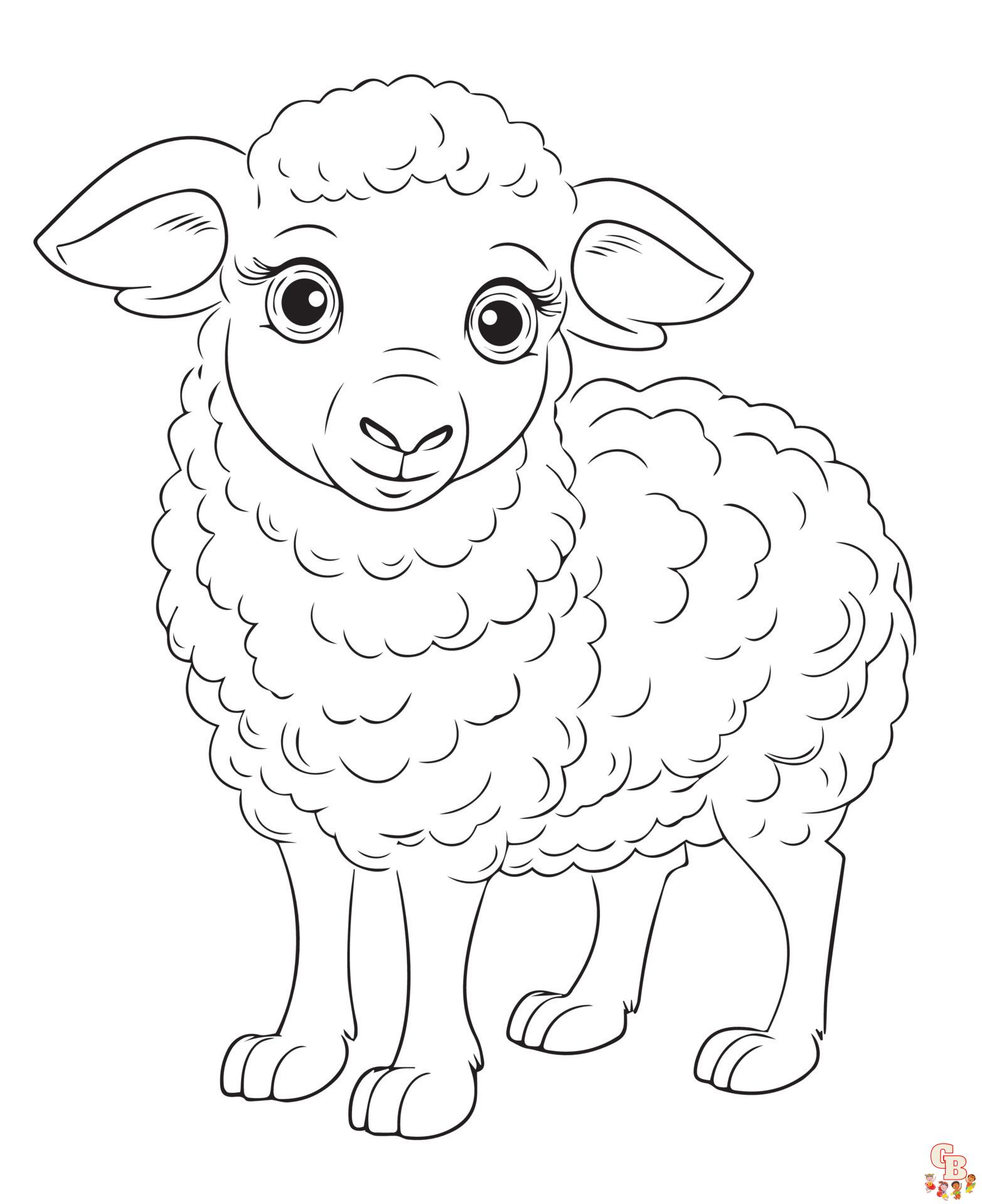 Schaf zum ausmalen