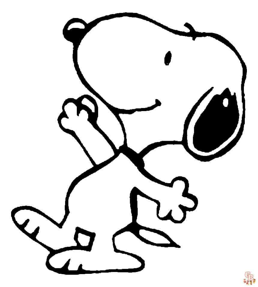 Snoopy Ausmalbilder fuer kinder