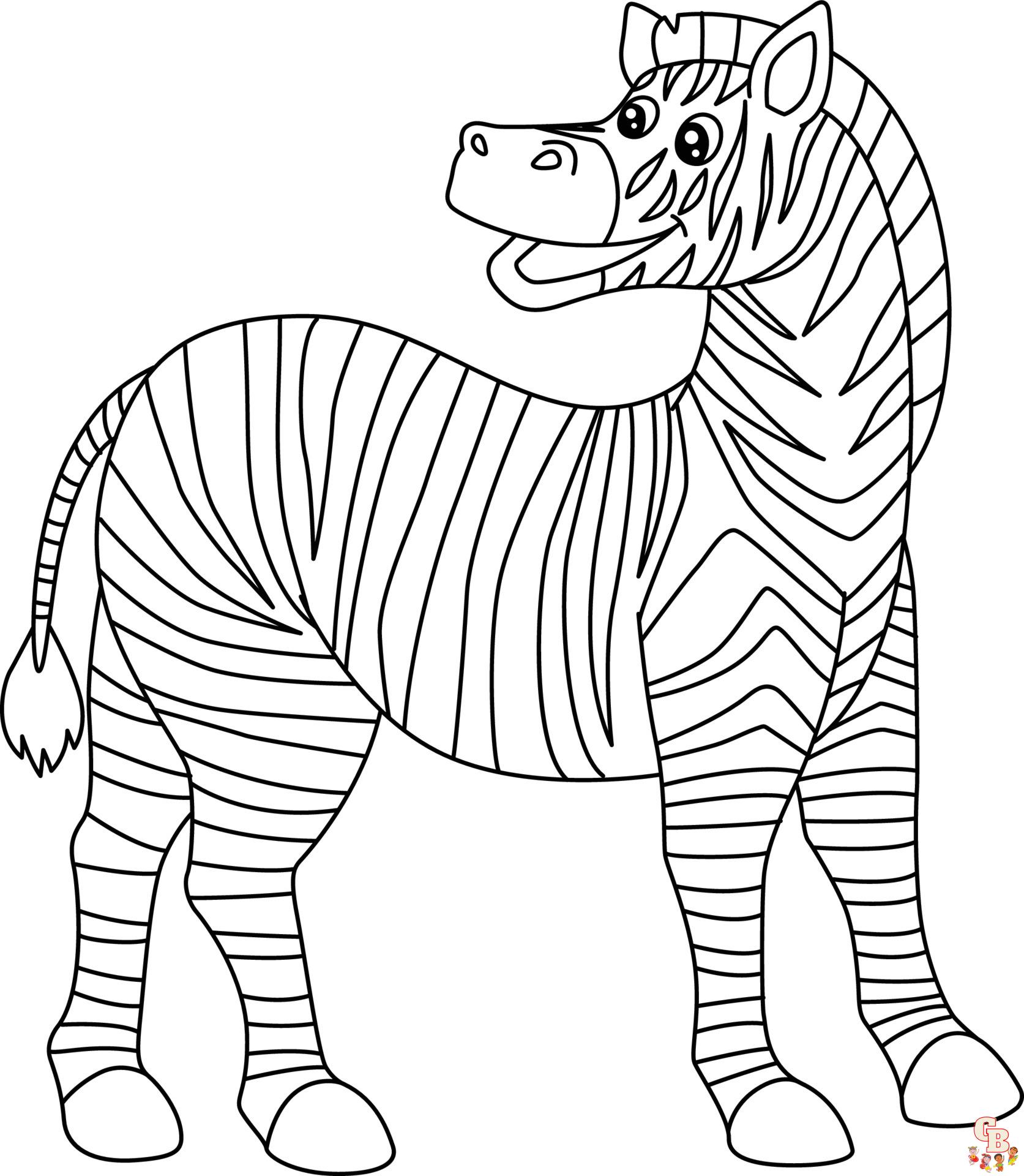 Zebra ausmalbilder zum ausdrucken