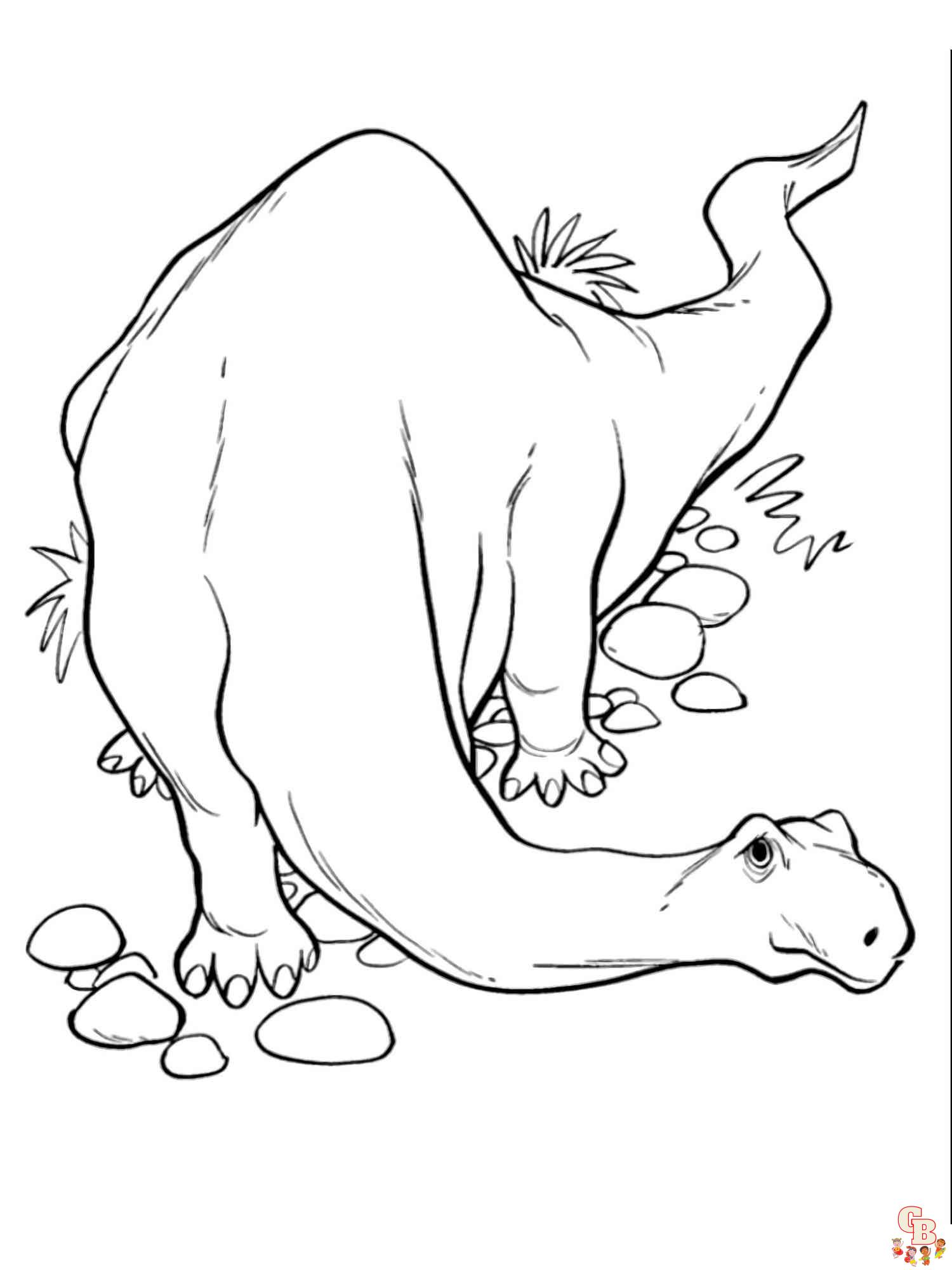 ausmalbilder kostenlosBrontosaurus