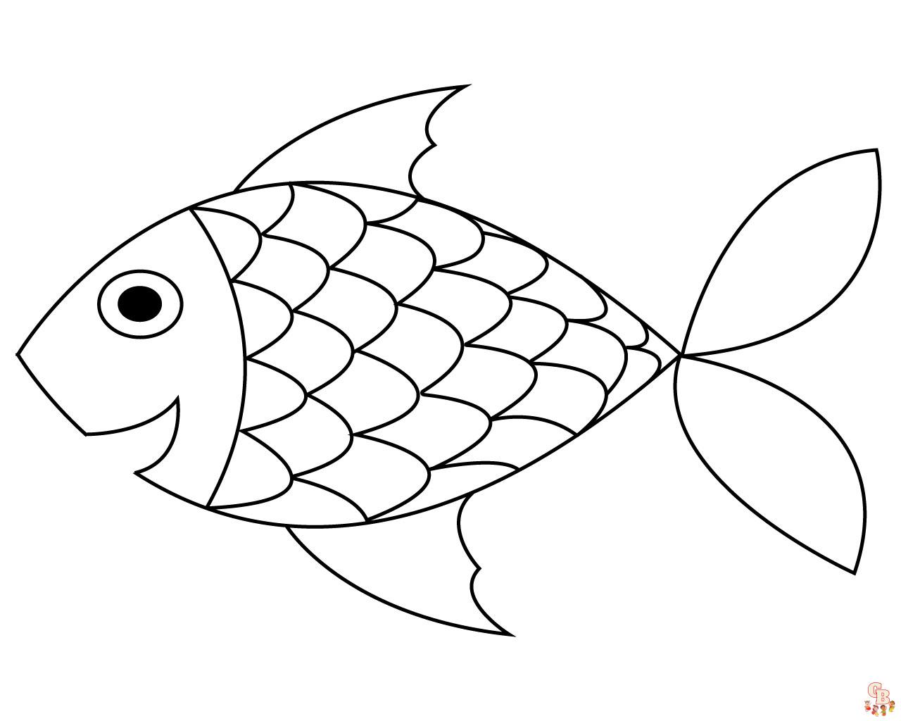 ausmalbilder kostenlosRegenbogenfisch