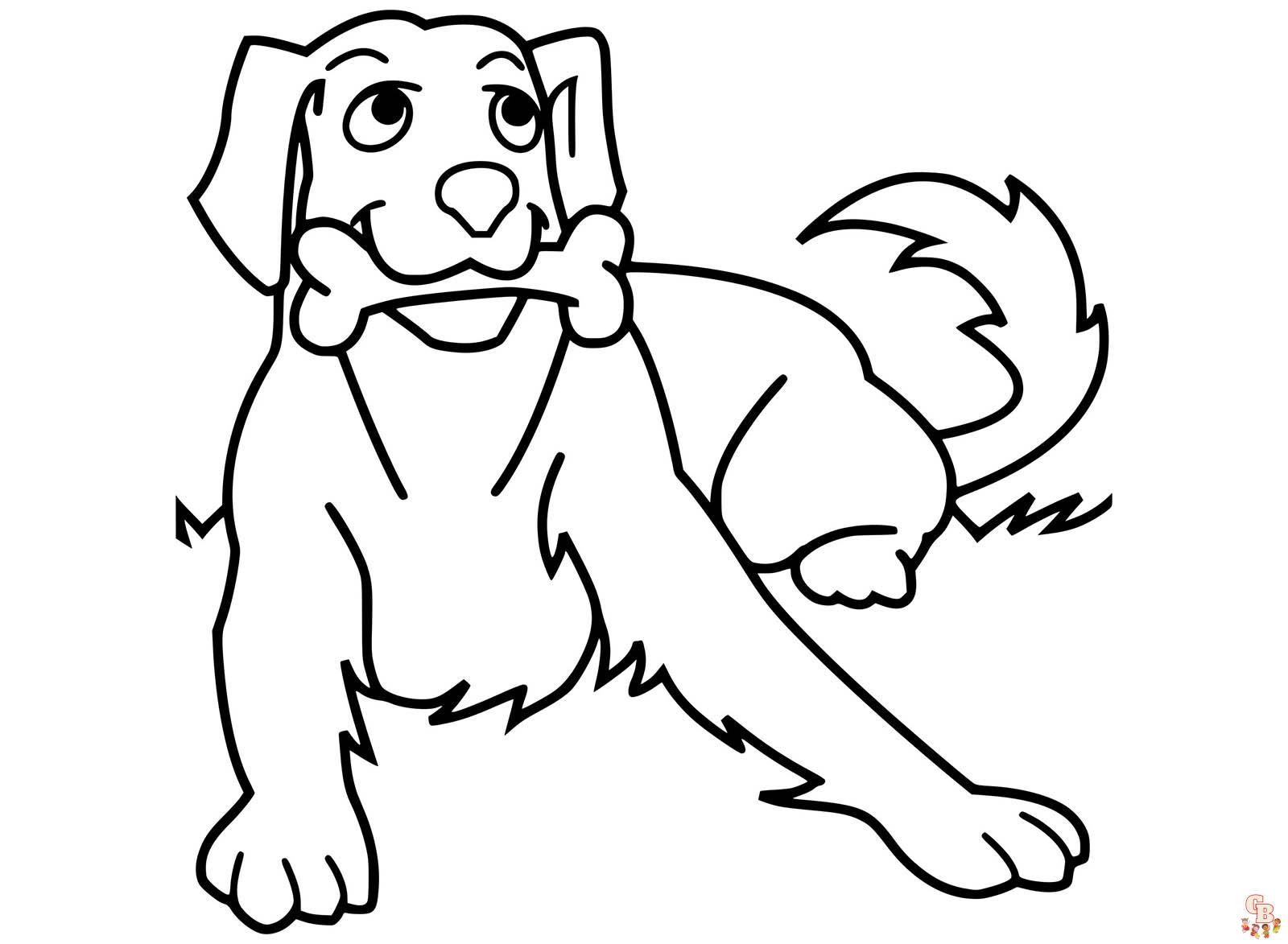 coloring pages for children dogs 28989