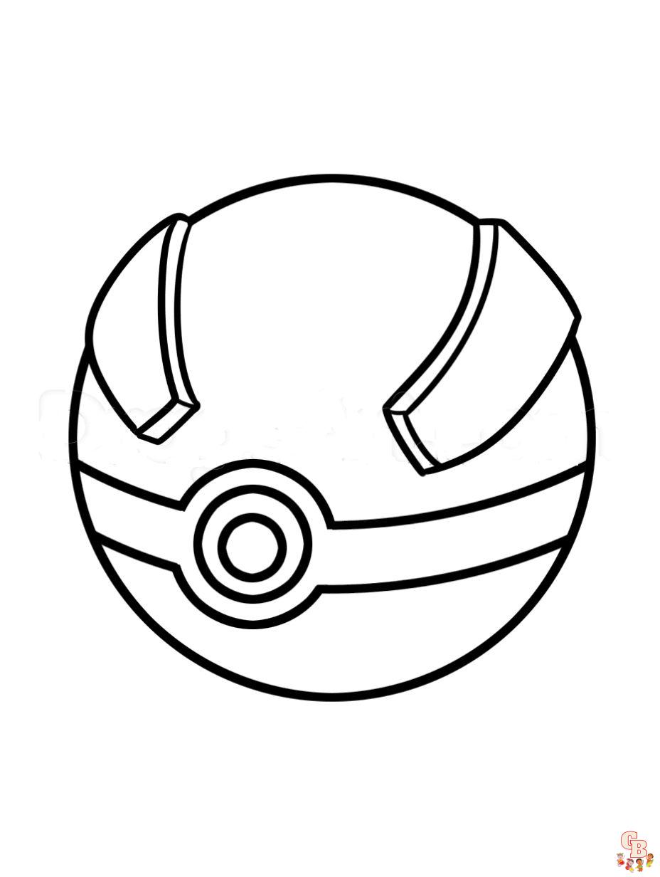 pokemon ball ausmalbild