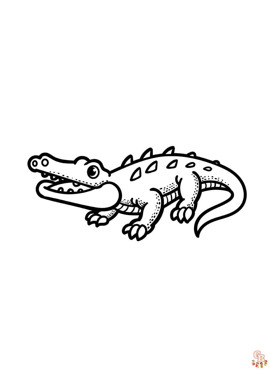 Krokodile ausmalbilder kostenlos