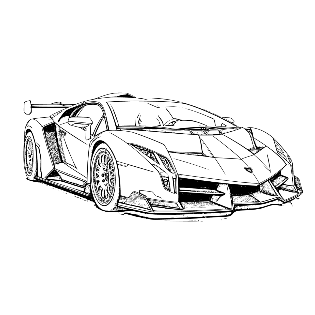 Ausmalbilder Lamborghini: Unleash Your Inner Artist with the Speed of a Supercar!