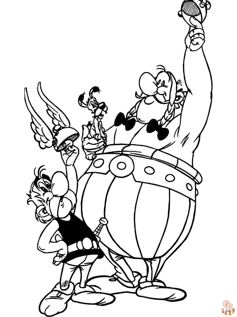 asterix und obelix ausmalbilder