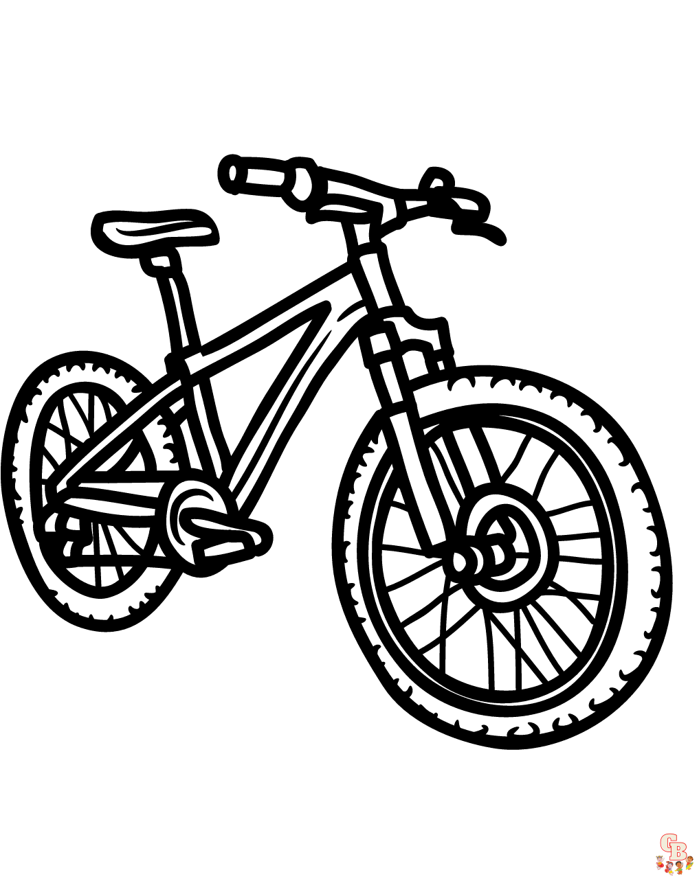 ausmalbild fahrrad