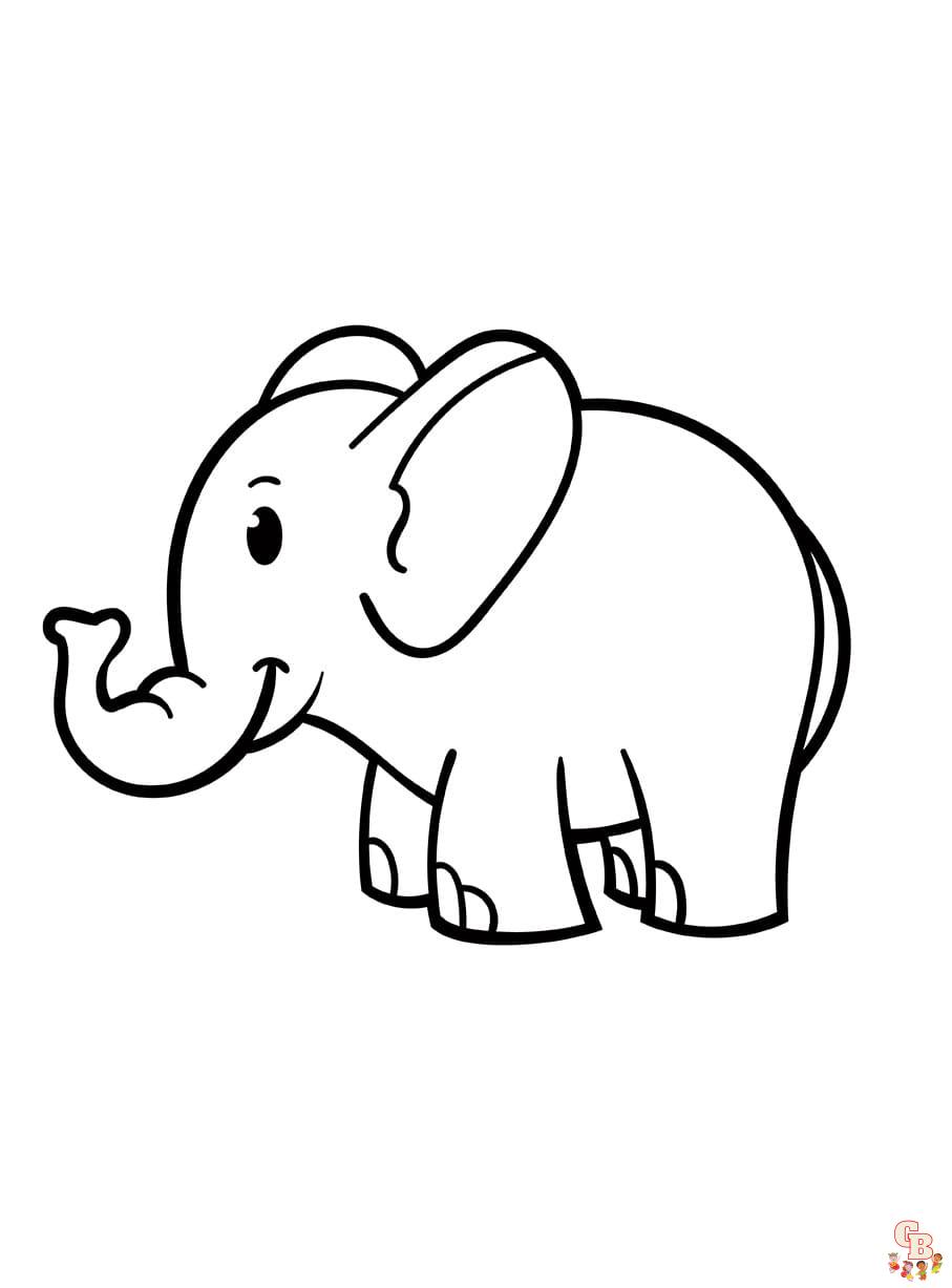 elefanten ausmalbilder kostenlos