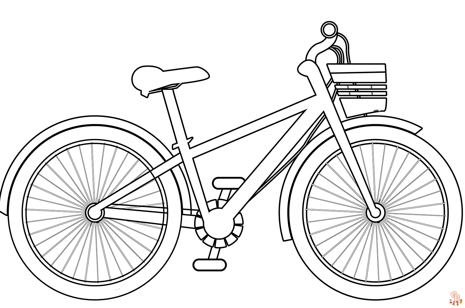 kostenlos fahrrad ausmalbilder