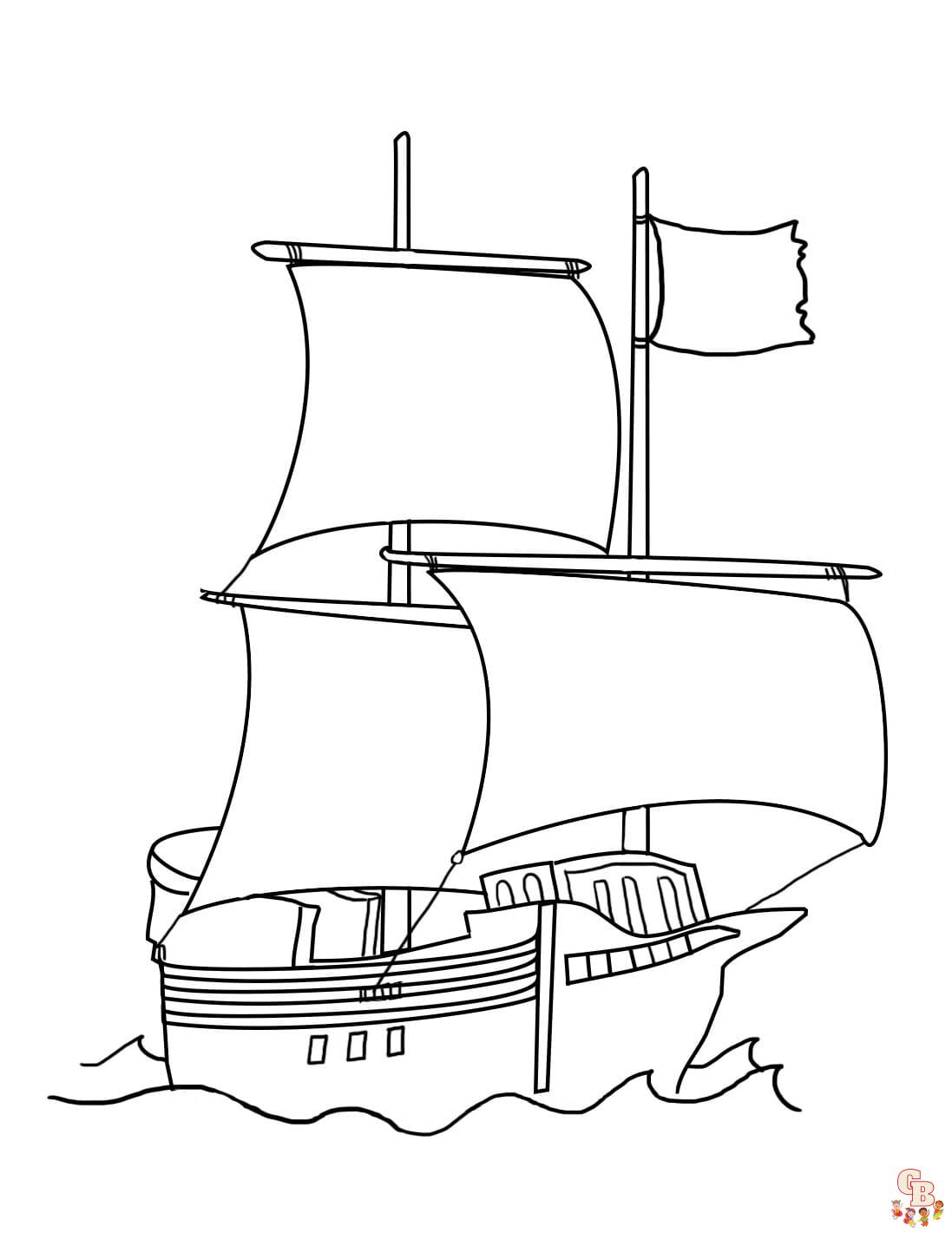 piratenschiff ausmalbilder kostenlos