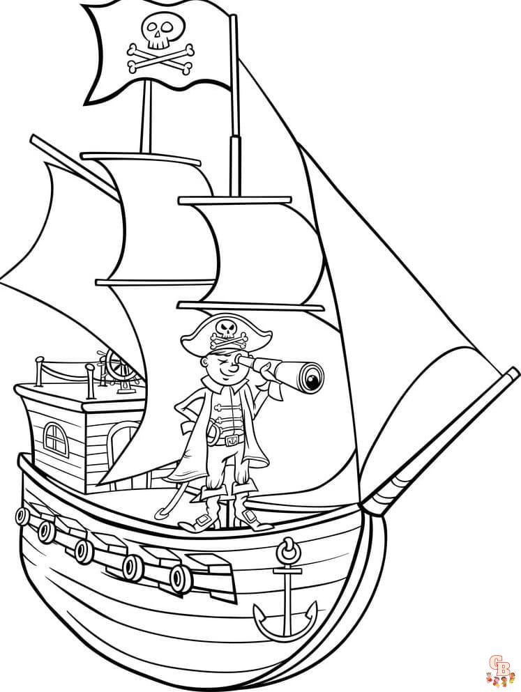 piratenschiff ausmalbilder zum ausdrucken kostenlos