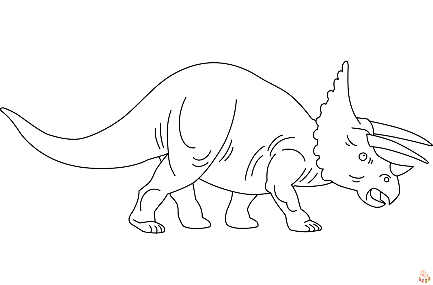 triceratops ausmalbild