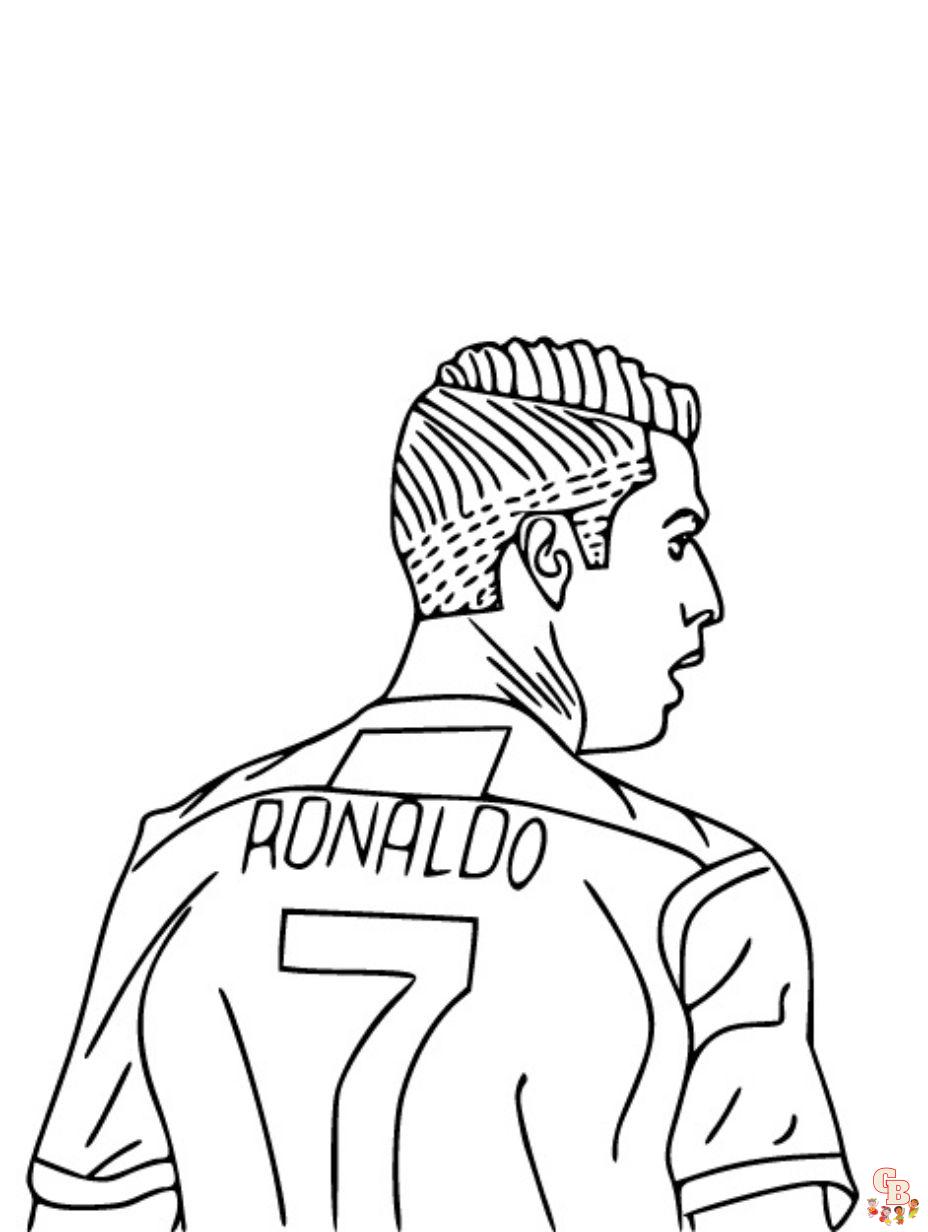 Cristiano Ronaldo einfache ausmalbilder