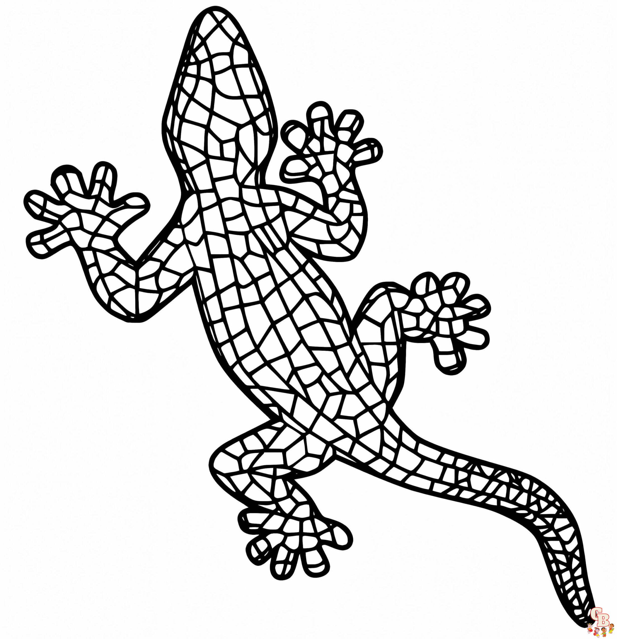 Geckos ausmalbilder kostenlos