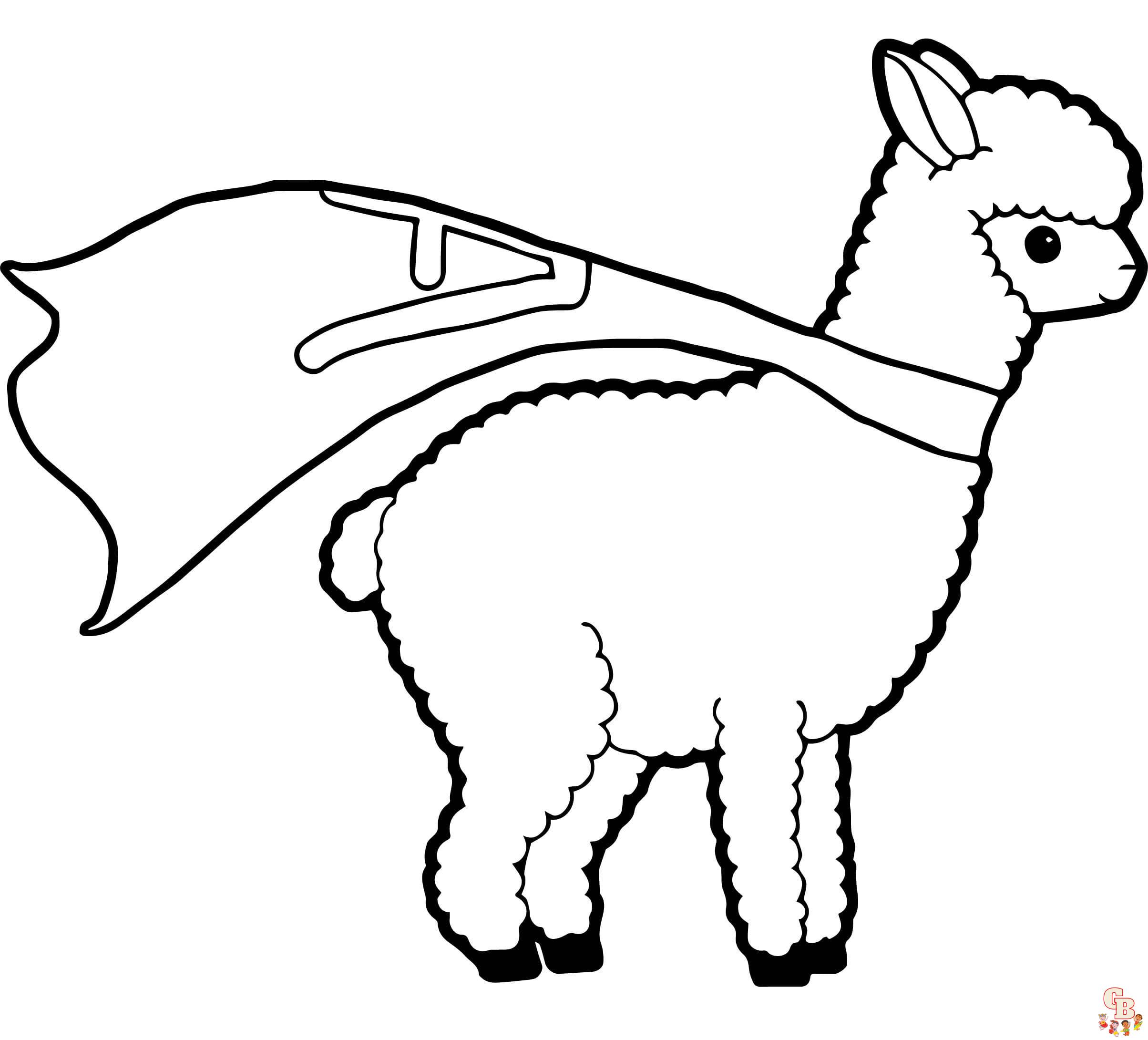 Lamas ausmalbilder fuer Erwachsene
