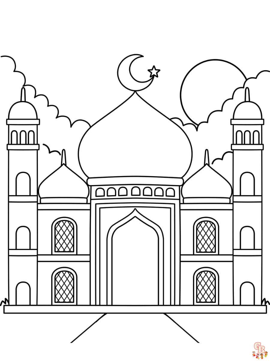 Moschee ausmalbilder