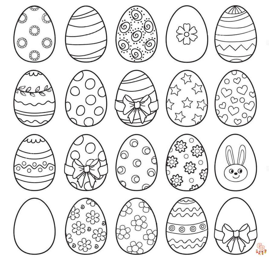 ausmalbild eier