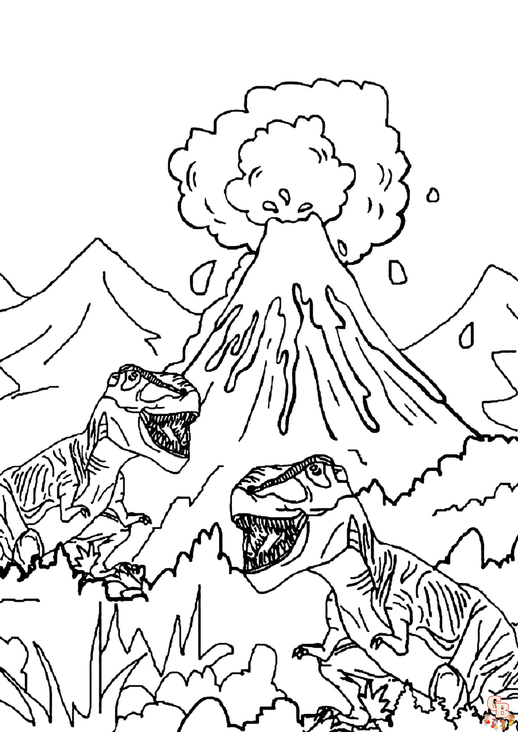 vulkane ausmalbilder