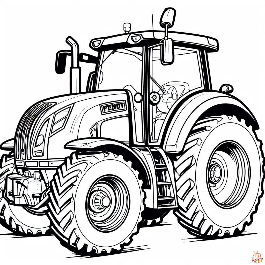 fendt traktor ausmalbilder fuer Erwachsene