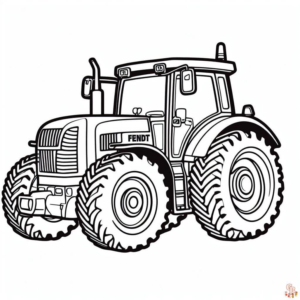 fendt traktor ausmalbilder