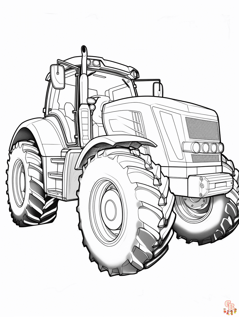 fendt traktor einfache ausmalbilder