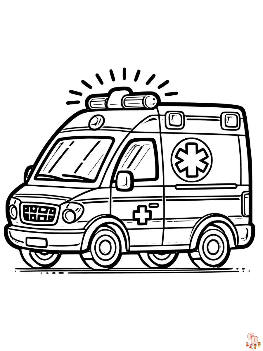 krankenwagen ausmalbilder kostenlos