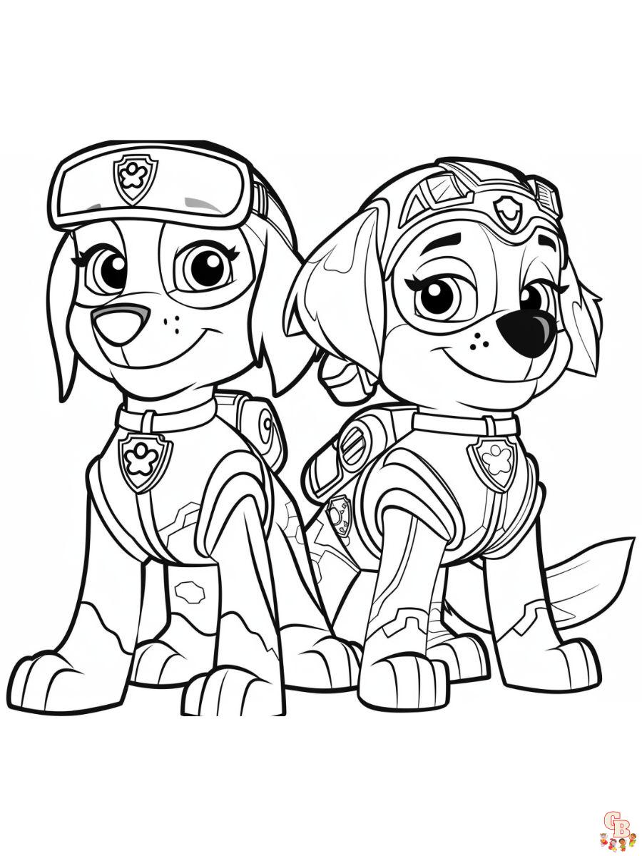 Paw Patrol Liberty Ausmalbilder kreativität beim Ausmalen